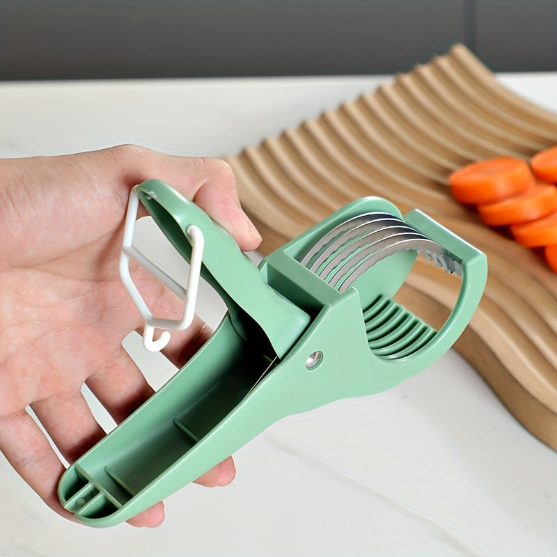 Heavy Duty Manual Vegetable And Fruit Slicer With Stainless Steel Blades - Non-skating Base For Carrots, Cucumbers, Ham, Meat - Easy Home Kitchen Tools & - No Electricity Required, Food Preparation Halloween Christmas Gifts