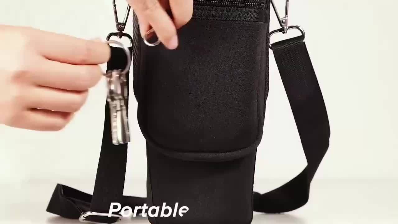 40oz Pink Insulated Travel Mug Holder with Adjustable Strap – Snug - Fit Design for Secure Carrying, Ideal for Gym, School, Dorm, and Camping, Mug Not Included, Gym Drinkware | Stylish Cup Holder | Secure Carry Strap - Buy That Thang