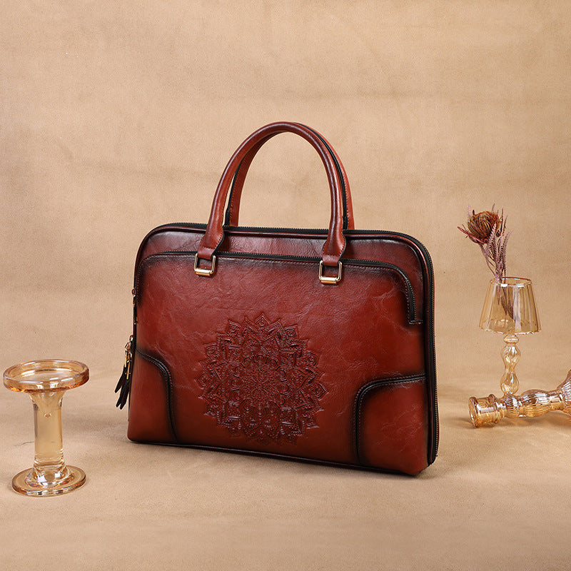 Vintage Embossed Tote Bag