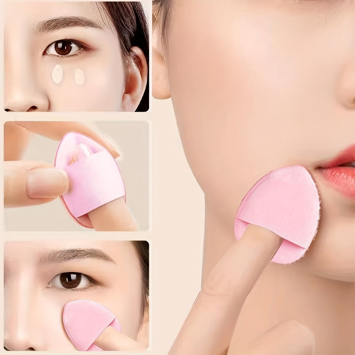 46pcs Makeup Brush And Sponge Set Professional Makeup Brush Set Triangle Foundation Puff Cleaning Foundation Puff Makeup Tool Set - Buy That Thang