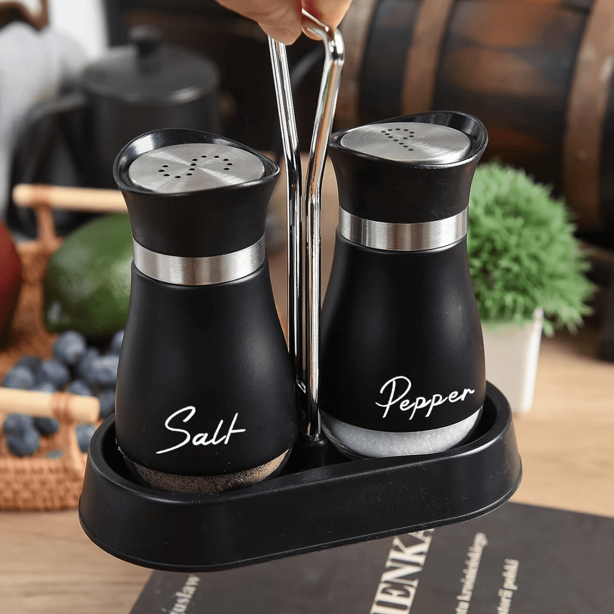 2pcs Glass Spice Jar Set for Holding Pepper, Salt And Other Spices - Perfect for Kitchen Seasoning And Storage - Buy That Thang