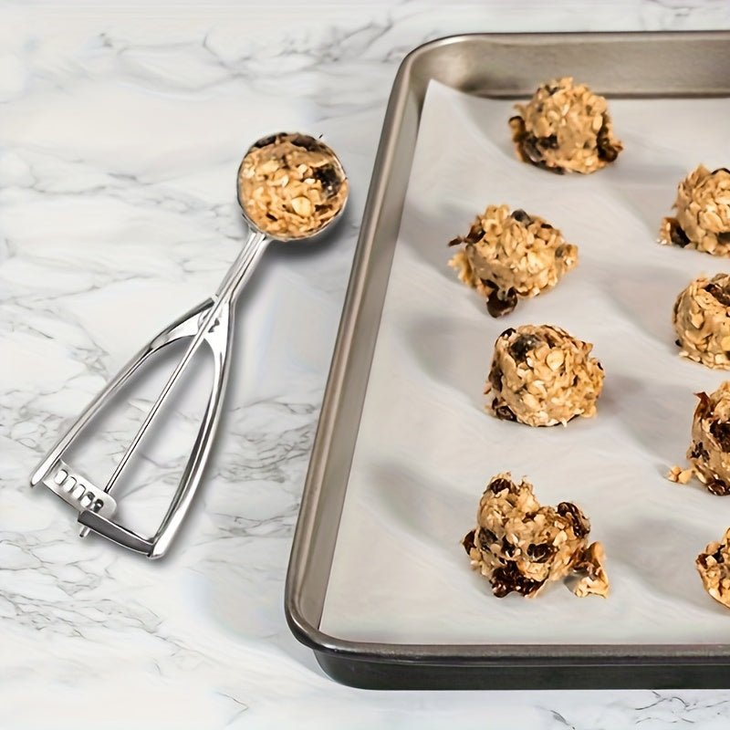 3pcs Cookie Scoops for Baking Include 1 Tbsp/ 2 Tbsp/ 3 Tbsp, Cookie Dough Scoop, Ice Cream Scoop Set, for Cookie, Cupcake, Melon Ball, Meatball, Ice Cream, Halloween And Christmas Kitchen Gifts - Buy That Thang