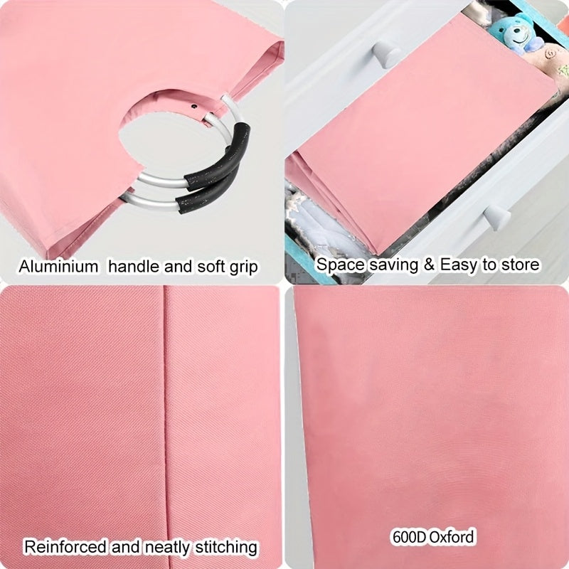 Large Laundry Basket - with Foldable Laundry Bags, Foldable High Quality Laundry Baskets, Available In Different Sizes, Suitable for Multi-purpose Storage In Bathrooms, Laundry Rooms, Balconies, And Dormitories, Of High Quali