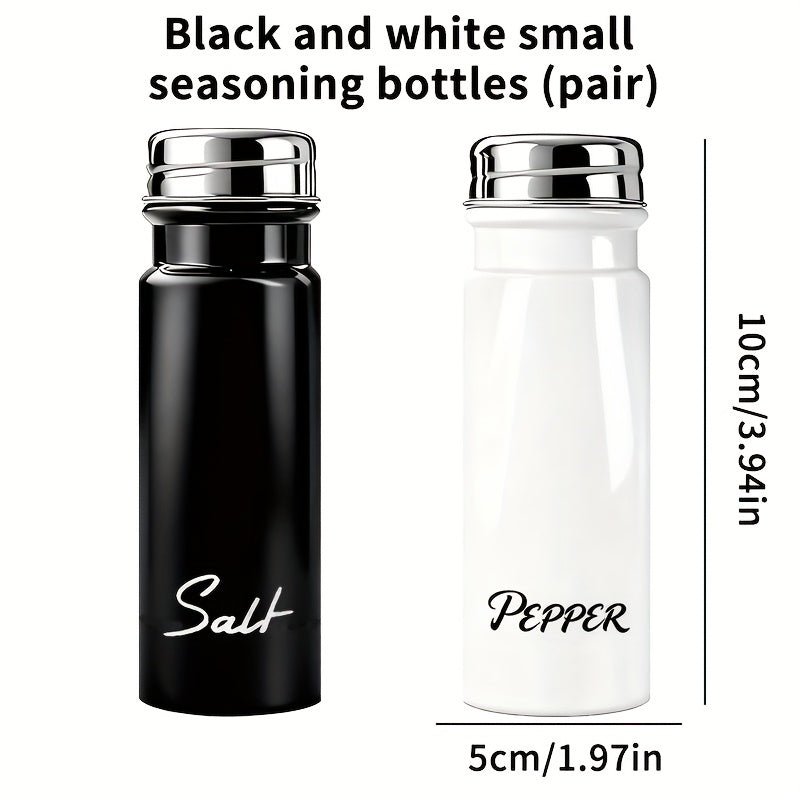 2pcs Glass Spice Jar Set for Holding Pepper, Salt And Other Spices - Perfect for Kitchen Seasoning And Storage - Buy That Thang
