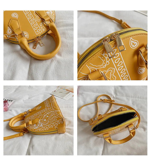 Cashew Flower Fisherman's Hat & Shell Handbag Set - Buy That Thang