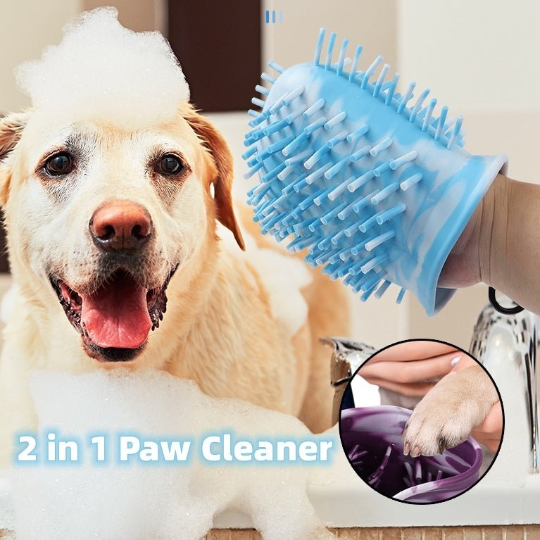 2 In 1 Dog Paw Cleaner Cup Soft Pet Dog Foot Cleaning Washer Brush Cup Portable Pet Foot Washer Paw Clean Brush Foot Cleaning Bucket Pet Products - Buy That Thang