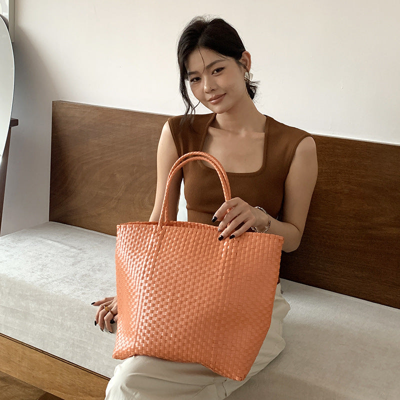Women's Shoulder Tote Hand-woven Bag