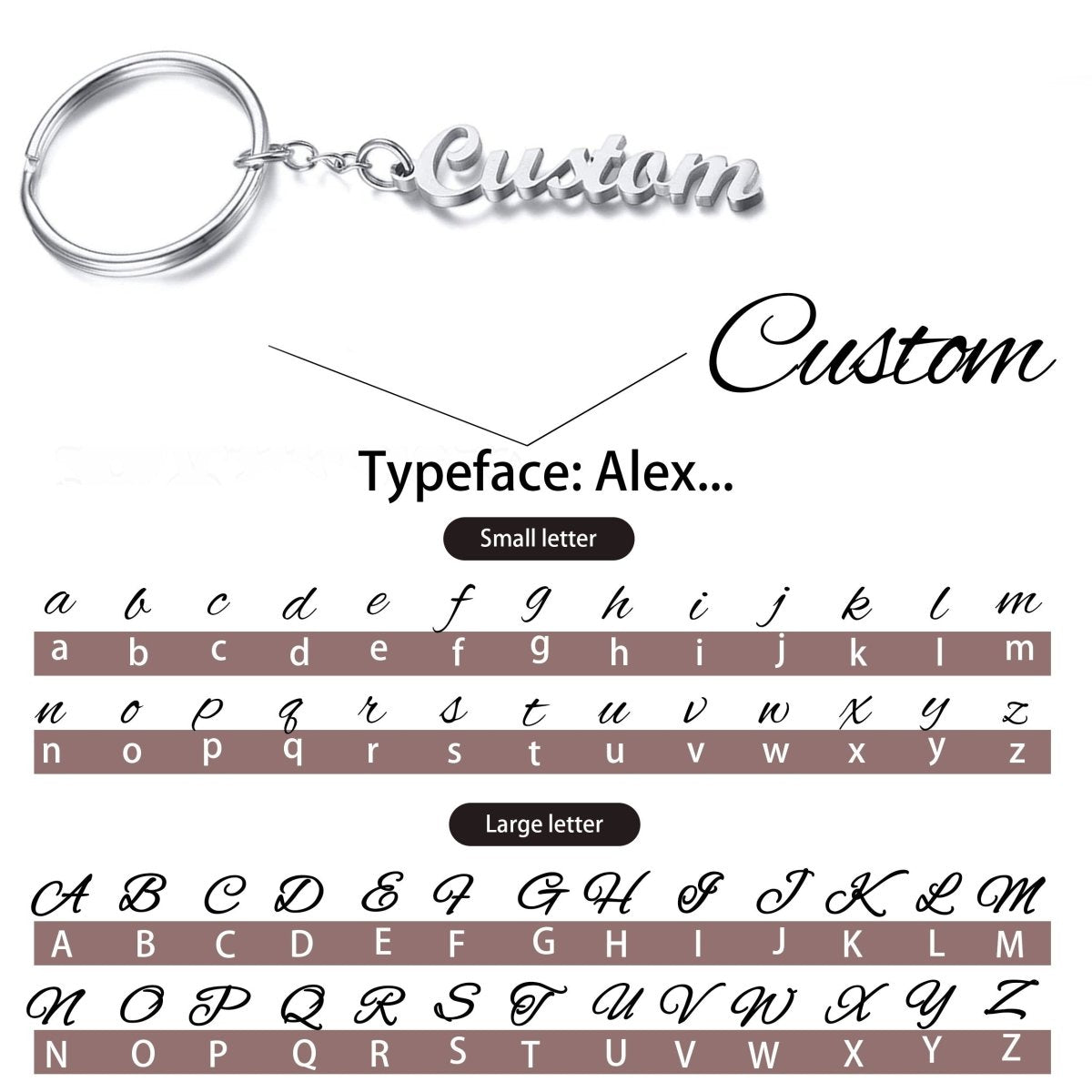 Personalized Stainless Steel Keychain with Custom Name - Buy That Thang