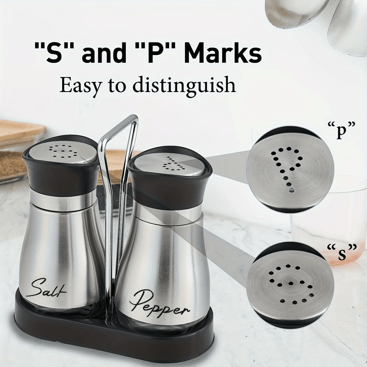 2pcs Glass Spice Jar Set for Holding Pepper, Salt And Other Spices - Perfect for Kitchen Seasoning And Storage - Buy That Thang