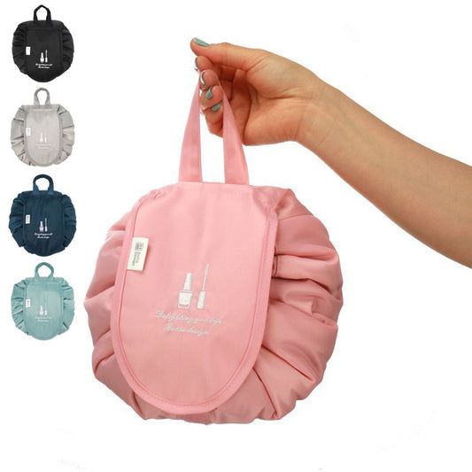 Lazy Toiletry or Makeup Bags Travel Home Large Capacity Waterproof Portable Storage Drawstring Bag Makeup Wash Bag