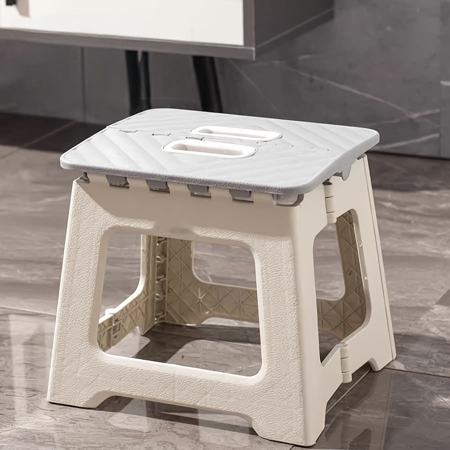Household Foldable Footstool - (1pc) Anti-slip Surface Footstool, Height 8.7 Inches, Weight Capacity Up to 310 Pounds - ABS Sturdy And Lightweight Plastic Foldable Footstool, Suitable for Kitchen, Bedroom, Bathroom And Living