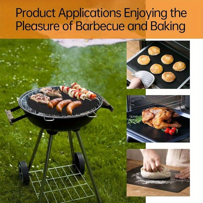 1pc, Oven Liners for Bottom Of Oven, BPA And PFOA Free Oven Mat, Thick Heavy Duty Non Stick Oven Mats for Electric, Gas, Toaster, Convection, Microwave Ovens And Grills, BBQ Accessories, Grill Accessories, Easy Clean Liner, - Buy That Thang