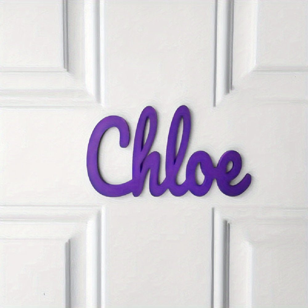 1pc Customizable Acrylic Nameplate - Self - Adhesive Backing, Indoor Wall Art Home Decor, Suitable for Office, Room, and Wall Name Signs - Personalized Bedroom Decor, Room Decoration, Perfect Christmas Gift - Buy That Thang