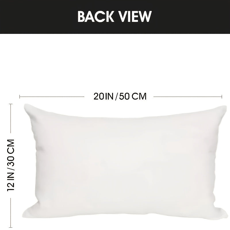 1pc "You & Me We Got This" Lumbar Throw Pillow Cover - Contemporary Farmhouse Decorative Pillow Case 12x20 Inch, Black & White Inspirational Quote, Zipper Closure, Machine Washable for Sofa Bed Couch, Cozy Home Accent, Throw