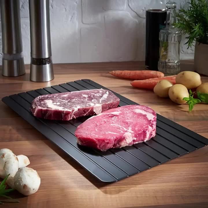[Fast Defrost Tray] Fast Defrost Tray - Quickly Defrost Frozen Meat, Fruit & More | Kitchen Gadget - Buy That Thang