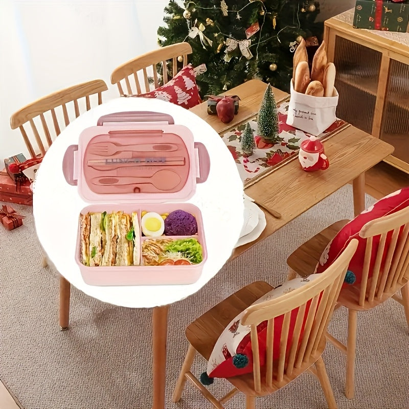 Adult Bento Boxes + Insulated Lunch Bag Set - 40.58oz Leak Proof Bento Box Set, Spacious 3 Compartment Lunch Box, Perfect for Office, School, Camping And Picnics - Kitchen Storage Solutions