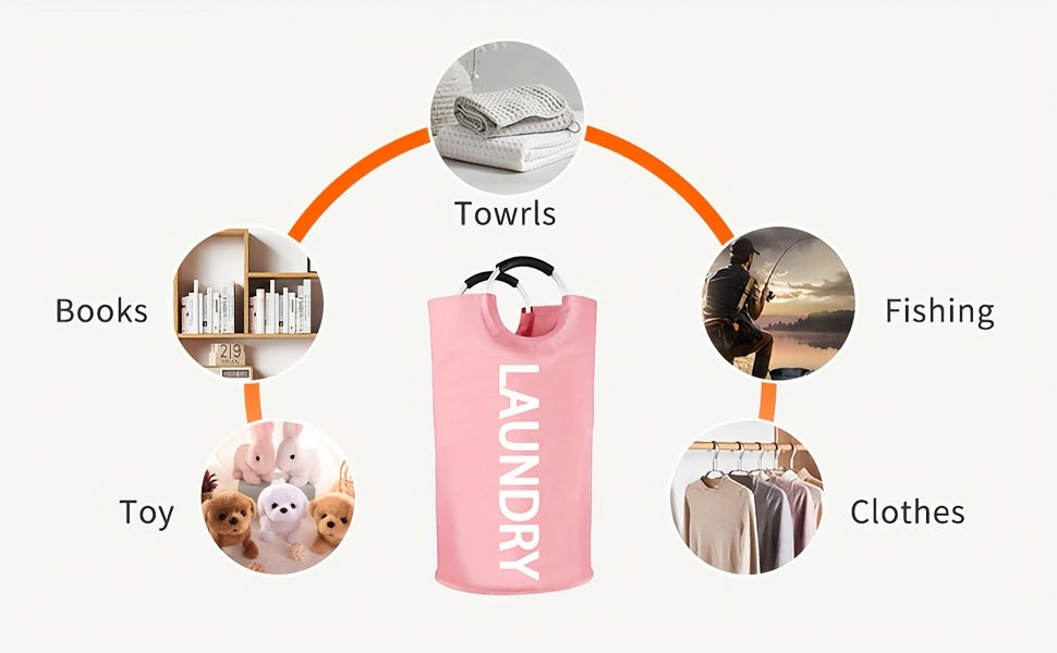 Large Laundry Basket - with Foldable Laundry Bags, Foldable High Quality Laundry Baskets, Available In Different Sizes, Suitable for Multi-purpose Storage In Bathrooms, Laundry Rooms, Balconies, And Dormitories, Of High Quali