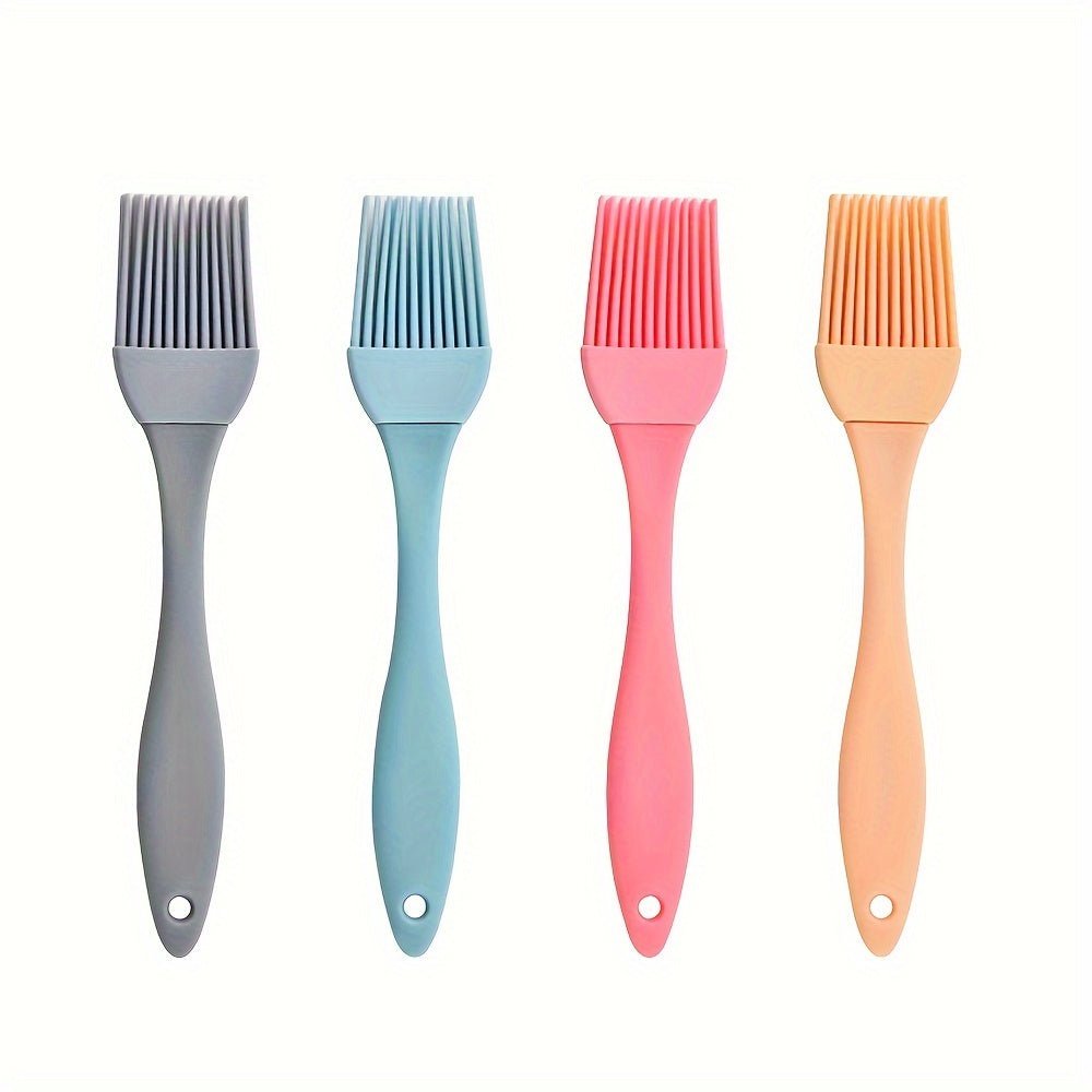 4pcs Silicone BBQ Basting Brushes - Heat Resistant, Non - Stick Oil & Sauce Applicators for Cooking and Grilling, Durable Kitchen Tools with Ergonomic Handles, Cooking Utensils | Silicone Brushes | Silicone Construction - Buy That Thang
