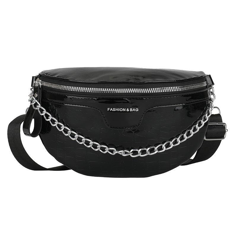 Metallic Crossbody Women Chest Bag One-shoulder Messenger Bag