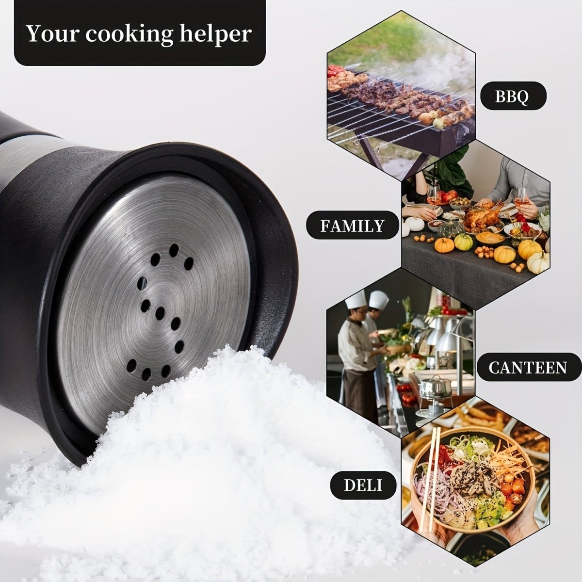 2pcs Glass Spice Jar Set for Holding Pepper, Salt And Other Spices - Perfect for Kitchen Seasoning And Storage - Buy That Thang
