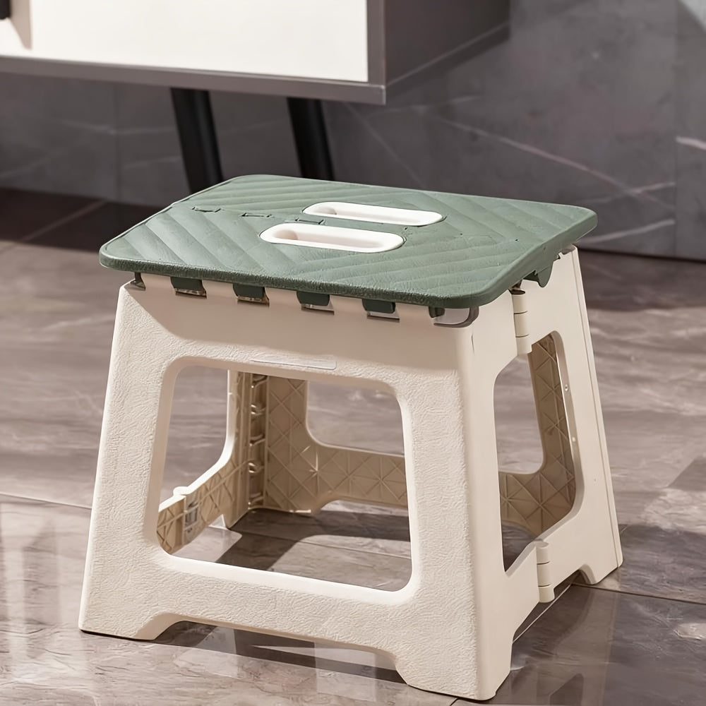Household Foldable Footstool - (1pc) Anti-slip Surface Footstool, Height 8.7 Inches, Weight Capacity Up to 310 Pounds - ABS Sturdy And Lightweight Plastic Foldable Footstool, Suitable for Kitchen, Bedroom, Bathroom And Living