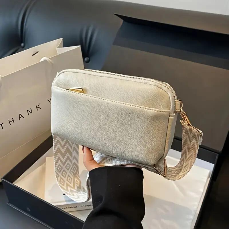 Fashion Puzzle Triple Zip Small Crossbody Bag Lady Bag Woman Oblique Straddle Bag,Shoulder Bag - Buy That Thang