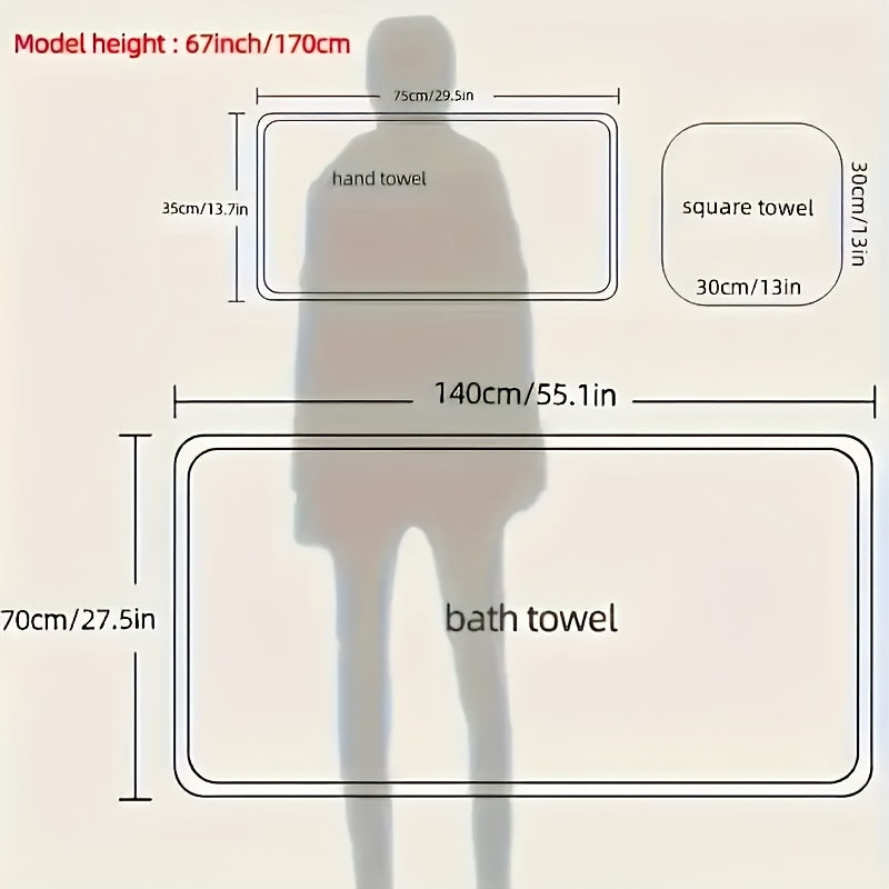 15pcs Coral Fleece Towel Set, Including 5 Face Towels, 5 Hand Towels And 5 Bath Towels, Comfortable Absorbent And Quick Drying Bath Towels, Suitable For Hotels, Sports, Travel, Fitness, Yoga, Ideal Bathroom Supplies, Wash Clo