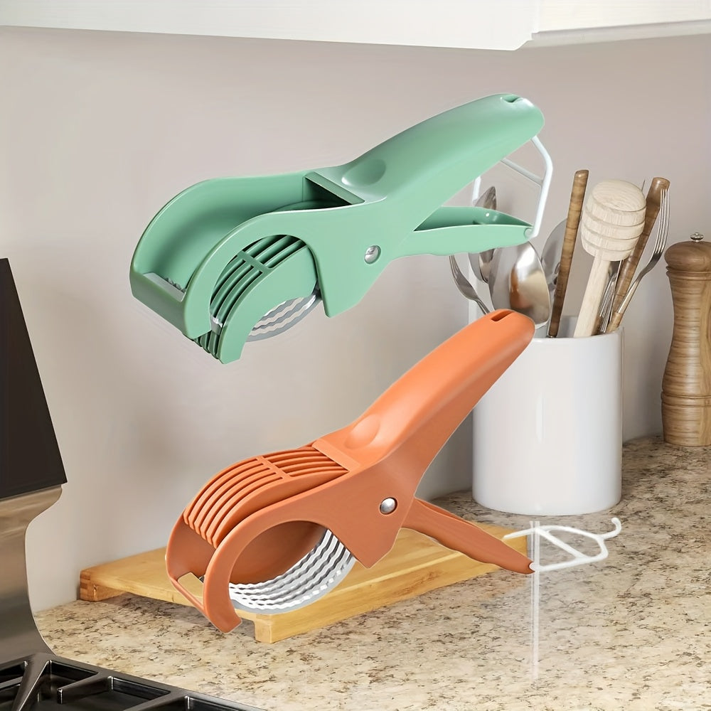 Heavy Duty Manual Vegetable And Fruit Slicer With Stainless Steel Blades - Non-skating Base For Carrots, Cucumbers, Ham, Meat - Easy Home Kitchen Tools & - No Electricity Required, Food Preparation Halloween Christmas Gifts