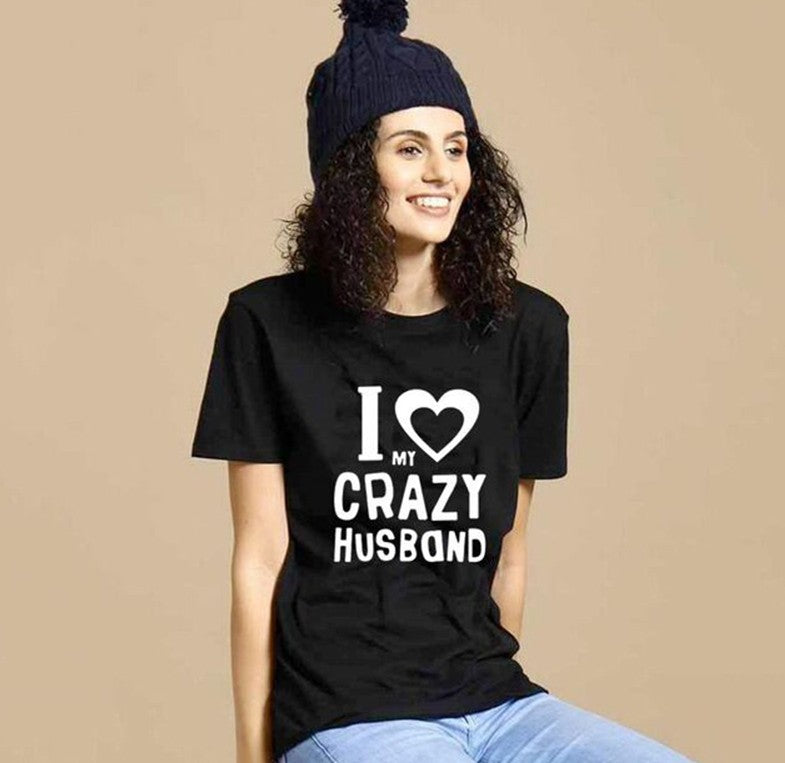 T-shirts For Men And Women, I love Crazy Wife or Husband