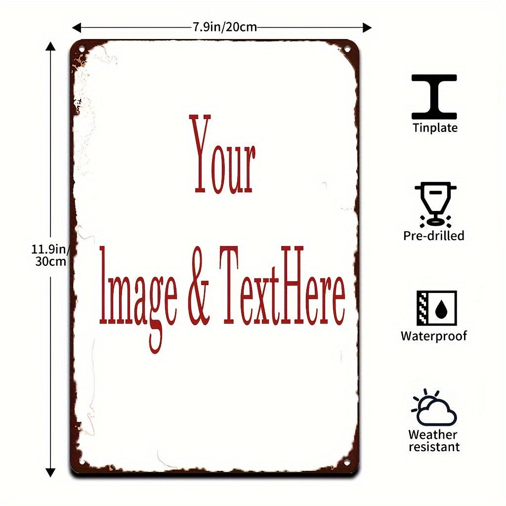 Personalized 8X12 Inch Vintage Metal Sign - Buy That Thang