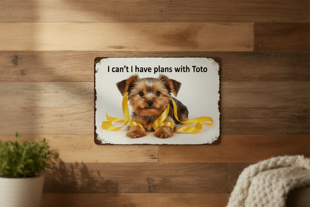 Personalized 8X12 Inch Vintage Metal Sign - Buy That Thang