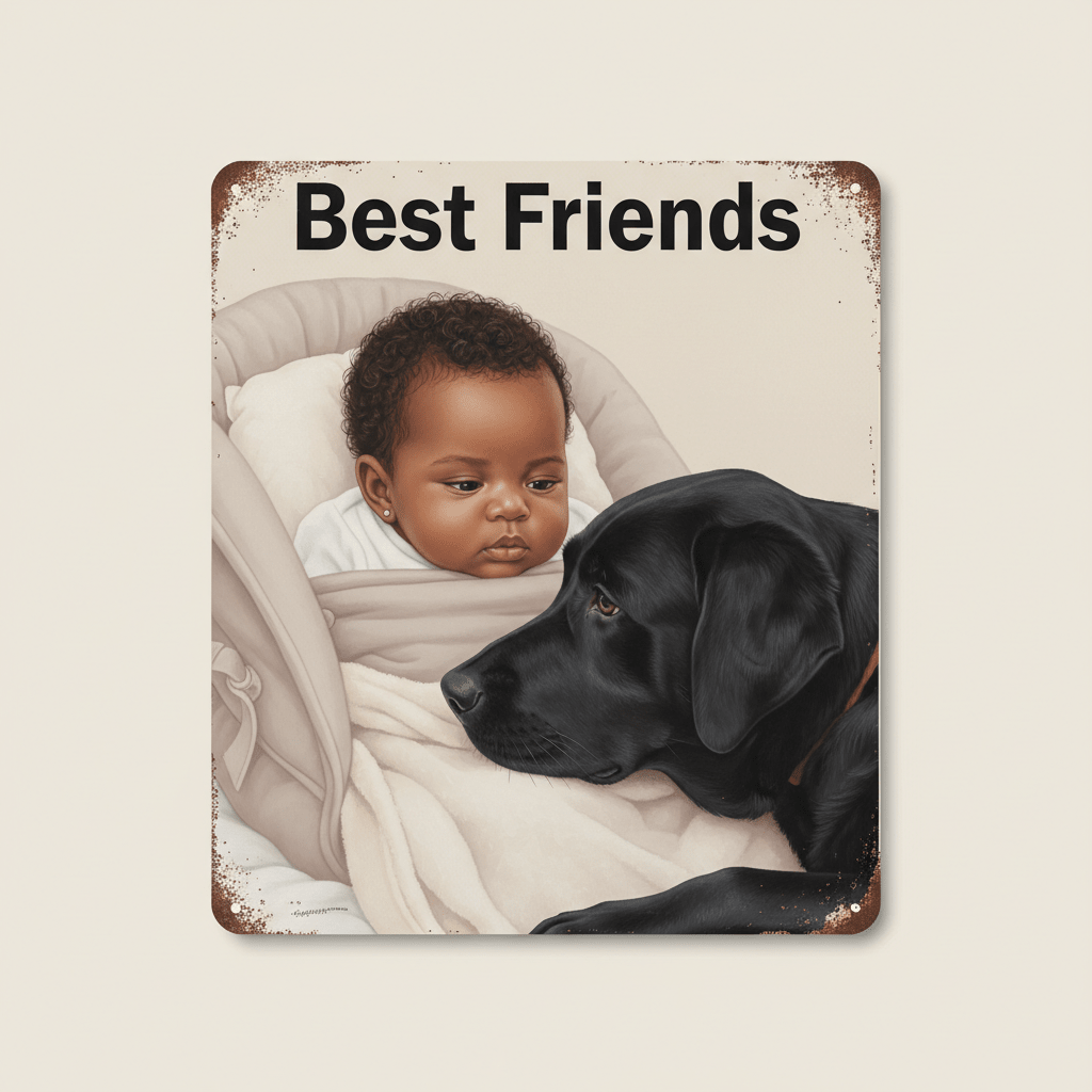 Personalized 8X12 Inch Vintage Metal Sign - Buy That Thang