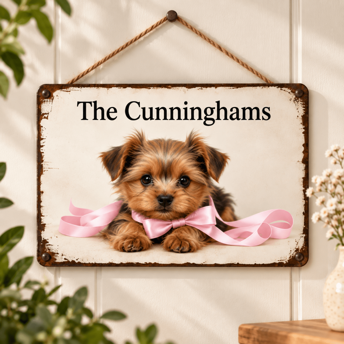 Personalized 8X12 Inch Vintage Metal Sign - Buy That Thang